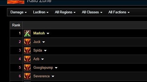 Lucifron #1 dps world kill // rogue pov