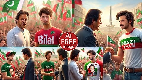 Creat Imran Khan PTI Tiktok Viral 3D Images |Bing Ai  Social Media Image.