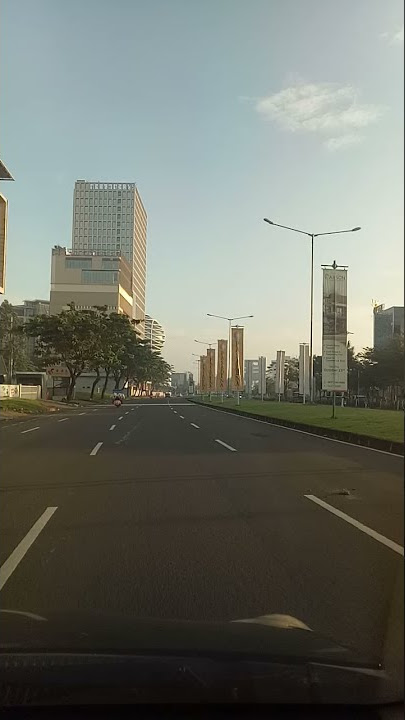 KEINDAHAN JALAN BOULEVARD GADING SERPONG PAGI HARI#shorts