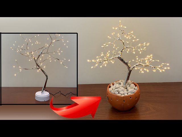 FOOING Lampe de lumière d'arbre Brindille Bonsai Tree Lampes de