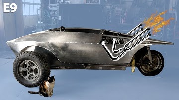 This Build Is EXHAUSTing! Amphibious Project Three Wheeled Reverse Trike Vehicle Build | Ep.9