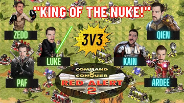 PRO 3v3! - Red Alert 2 | "King of The Nuke" | Team Games | (Command & Conquer: Yuri