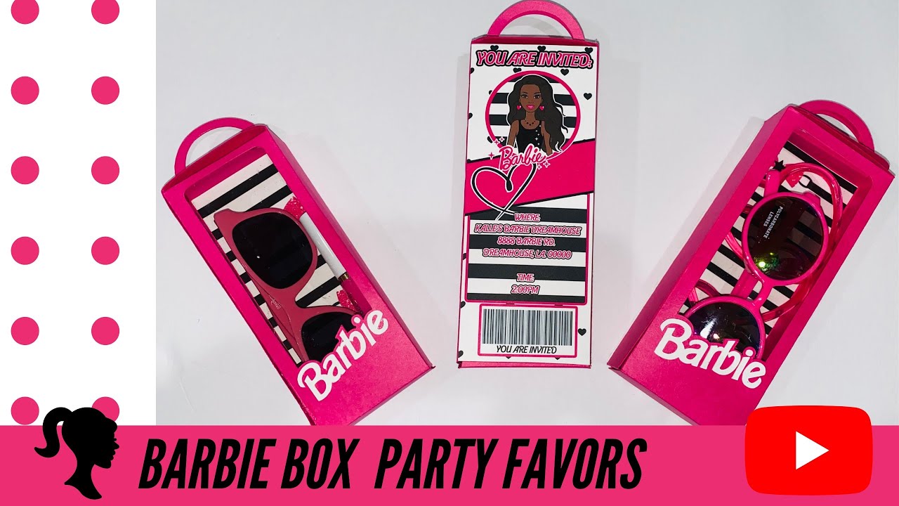 Barbie Box Party Favor, New Template