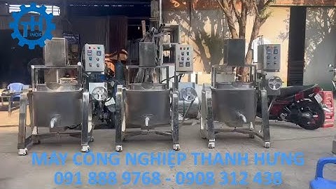 NỒI NẤU CÁNH KHUẤY INOX. NỒI NẤU THỰC PHẨM CÓ CÁNH KHUẤY INOX 304 ĐẢM BẢO VỆ SINH AN TOÀN THỰC PHẨM