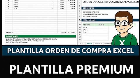 ORDEN DE COMPRA EXCEL - 2025 [PREMIUM] - GRATIS