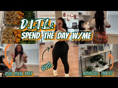DAY IN THE LIFE | SPEND THE DAY WITH ME | NEW AMAZON TABLES?? | MEAL PREP | LETS WORKOUT