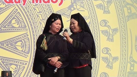 cặp đôi hát shi giao lưu hội 18/2 tại công viên chú lục ngạn Bắc Giang