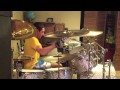 Stop when the red lights flash live drum cover