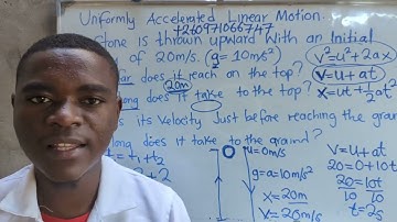 Physics : Linear Motion - Exam Question  || Harrison J Zulu Tutor