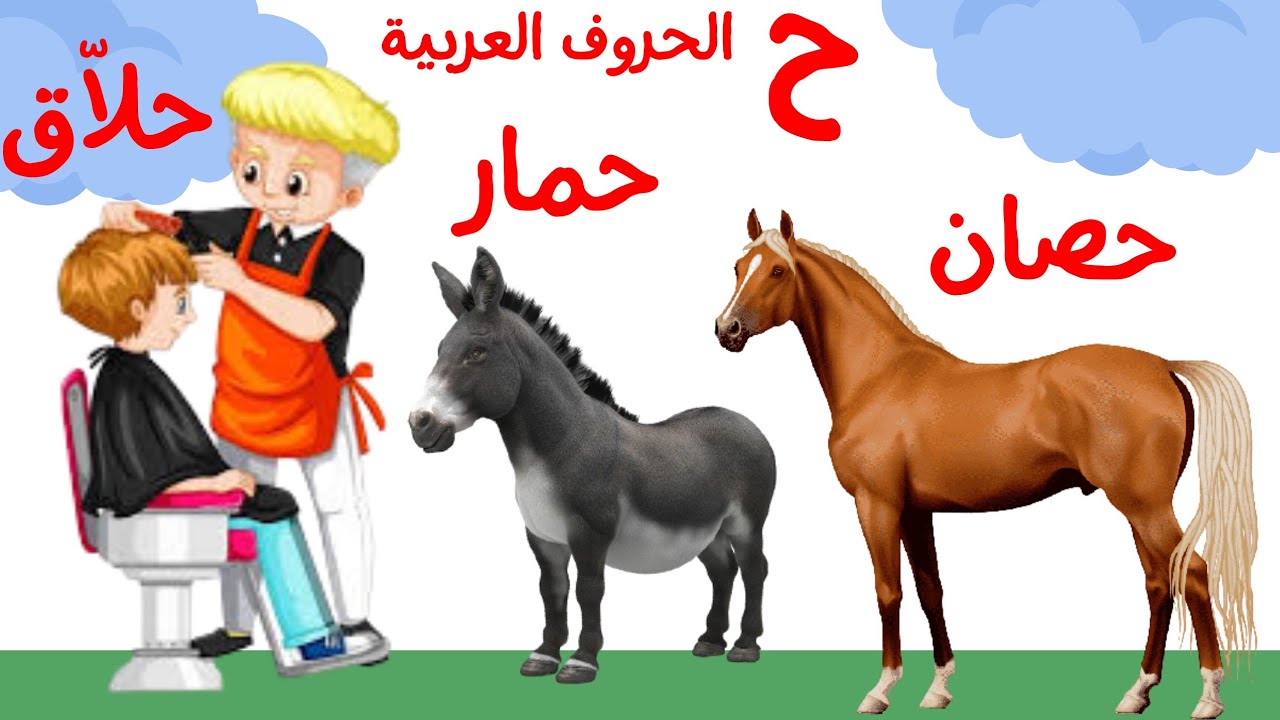 الحروف العربية للاطفال| حرف الحاء ( ح ) - تعليم الحروف الهجائية للاطفال ...
