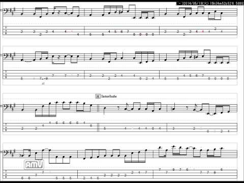 いきものがかり　コイスルオトメ　ベースTAB譜