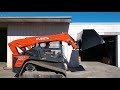 Blue diamond high dump bucket for skid steer loaders