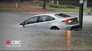 Thumbnail for B.C. sees power outages, flooded roads as atmospheric river hits