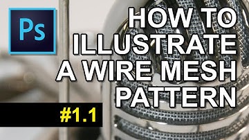 How To Illustrate a Wire Mesh Pattern - Part 1