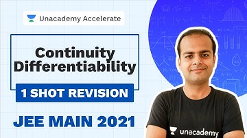Continuity Differentiability | ONE Shot Revision | IIT-JEE 2021 | Vineet Loomba | Unacademy