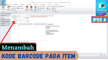 Menambahkan Barcode Kode pada Item Tertentu - PROGRAM IPOS 4 -
