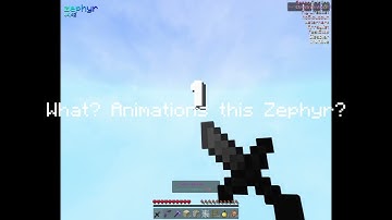 What client? This Animation is Zephyr?