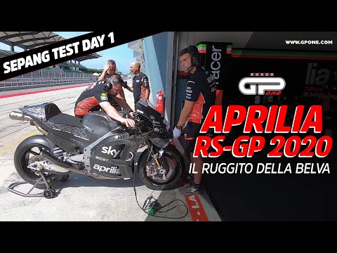 MotoGP, Sepang Test Day 1 La prima accensione della nuova Aprilia RS-GP 2020