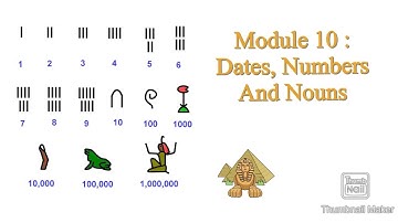 Module 10 - Dates, Numbers and Nouns | Hieroglyphics Course | #AncientEgypt #Pharaohs #King #Gods