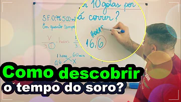 Como se calcula gotejamento de soro?