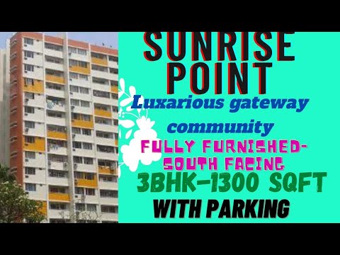 Sunrise Point||Luxarious 3bhk||With parking||At newtown||South facing||Fully furnished||79805377759|