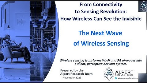 The Next Wave of Wireless Sensing - From Connectivity to Sensing Revolution