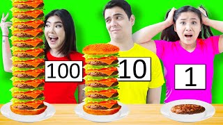 100 Layers Food Challenge In 24 Hours Funny 100 Coats Of Things By Crafty Hacks