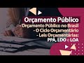 Orçamento Público no Brasil - Leis Orçamentárias - PPA, LDO e LOA