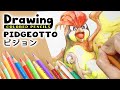 【Drawing】#004 Pidgeotto Pokémon ピジョン