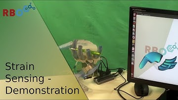 Deformation visualization using liquid metal strain sensors