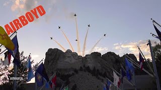 Salute to America Flyovers • Mount Rushmore