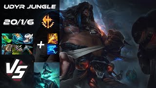 JUNGLE Udyr vs Hecarim - EU Grandmaster Patch 26.10