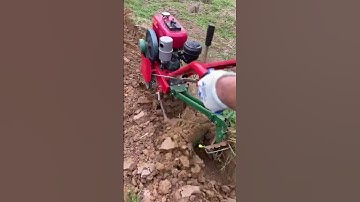 chain track micro tillage machine Orchard greenhouse management rotary tiller.. #foryou #viralvideo