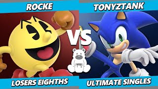 Honeypot 6 Top 8 - Rocke (Pac-Man) Vs. TonyZTank (Sonic) Smash Ultimate - SSBU