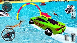 Water Car Driving Games 2020 - Permainan Mobil Mobilan Air Surfer screenshot 4