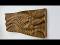 How to install abstract wood wall art  parametric wall art  diy parametric wall art installation