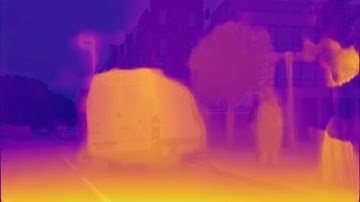 Video demo of ConvNet (CNN) generated depth maps using "monodepth" github code