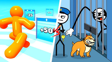 Tall Man Run vs Thief Puzzle 📏🕵️‍♂️🧠 Max Levels Gameplay Walkthrough (Android/iOS) SD89