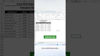 Transpose Data in Microsoft Excel 🔄 Instantly switch rows to columns ⚡