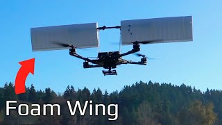 Can a Wing Increase Quadcopter Efficiency? by rctestflight 475,122 views 11 months ago 14 minutes, 12 seconds