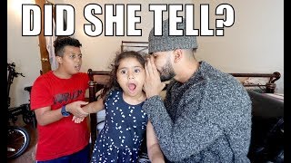 TELLING 5 YEAR OLD A SECRET EXPERIMENT!!!