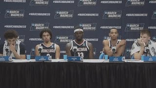 Gonzaga talks about their dominant second-round victory over Kansas that sends them to the Sweet 16