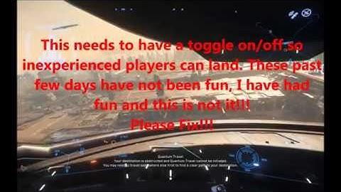 Star Citizen hover mode of death