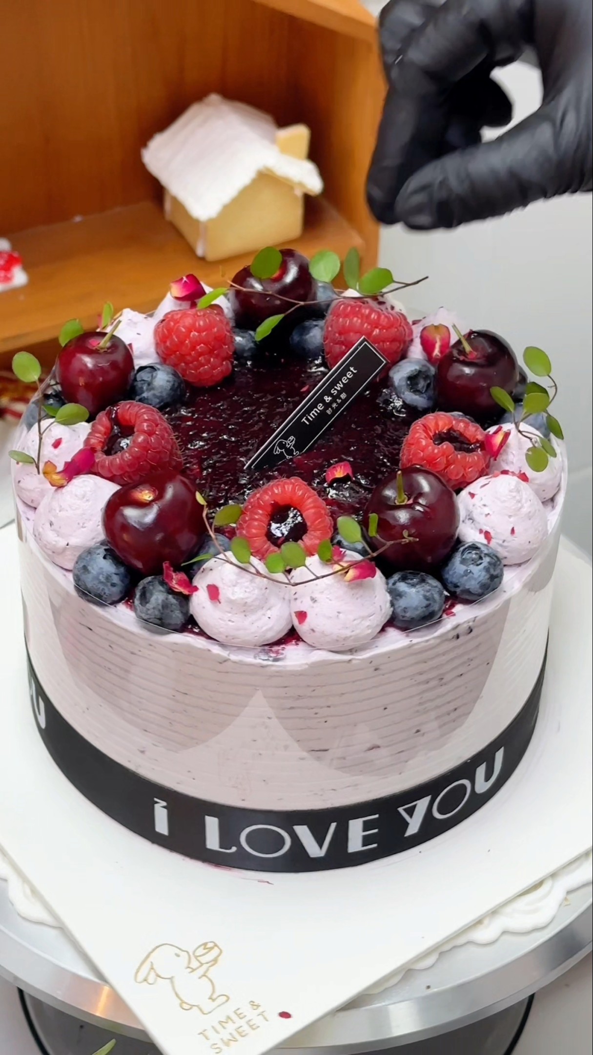 Immersive cake making | Exploding blueberry cake tutorial ❗️ Follow to make cakes Cake tutorial