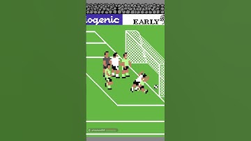 Best of Emlyn Hughes Soccer for the Commodore C64 vs. Level 10 #retrogaming #shorts #c64 01