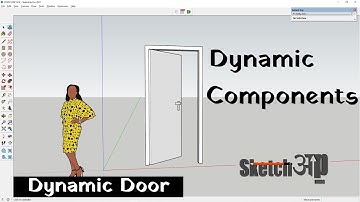 How to make Dynamic Components | Sketchup Door| Dynamic Door| SketchUp component tutorial