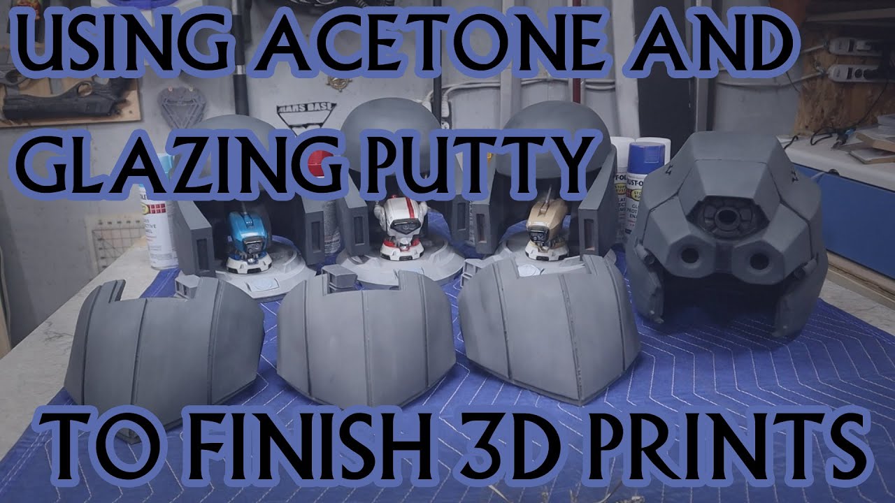 Finishing 3d Prints with Acetone and Glazing Puddy Tutorial or How to ...