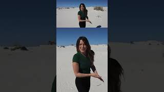 Beach challenges! #travelvlog #travelcouple #whitesandsnationalpark