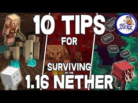 10 TIPS for SURVIVING in the *NEW* 1.16 NETHER (NETHER UPDATE) - Tips and Tricks