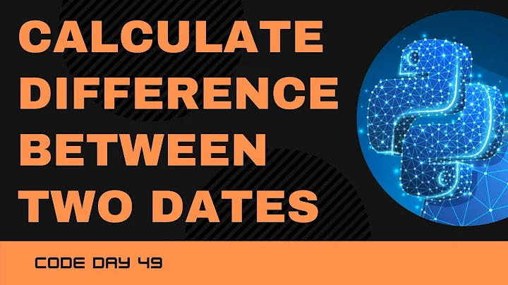 Code 49: Calculate difference between the two dates | Datetime Module | 365 days of Python